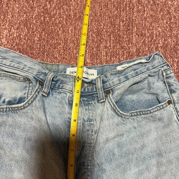 Denim Forum The BF Boyfriend High Rise Loose 28L Size 29 Light Wash - Picture 14 of 15